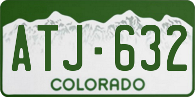 CO license plate ATJ632