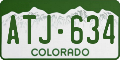 CO license plate ATJ634
