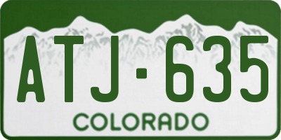 CO license plate ATJ635