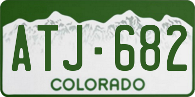 CO license plate ATJ682