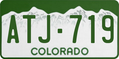 CO license plate ATJ719