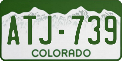 CO license plate ATJ739