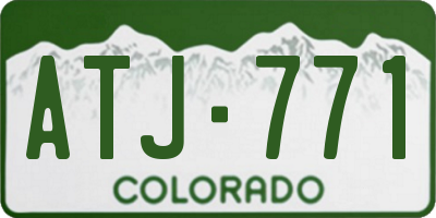 CO license plate ATJ771