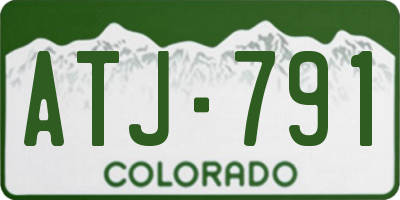 CO license plate ATJ791