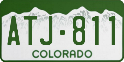 CO license plate ATJ811