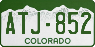 CO license plate ATJ852