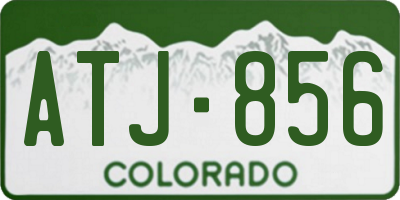 CO license plate ATJ856