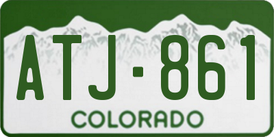 CO license plate ATJ861