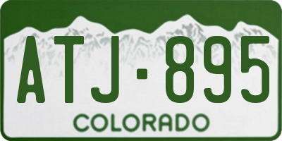 CO license plate ATJ895