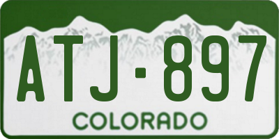 CO license plate ATJ897