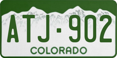CO license plate ATJ902