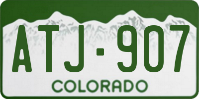 CO license plate ATJ907