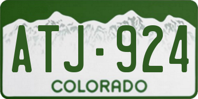 CO license plate ATJ924