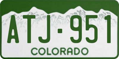 CO license plate ATJ951