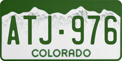 CO license plate ATJ976