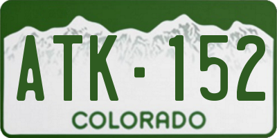 CO license plate ATK152
