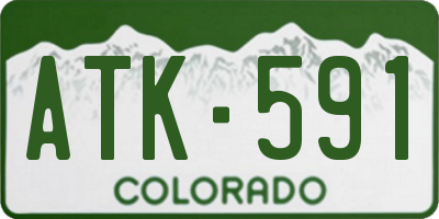 CO license plate ATK591