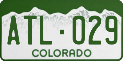 CO license plate ATL029