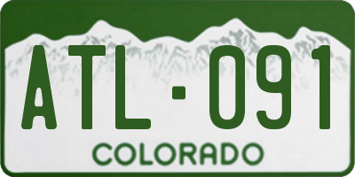 CO license plate ATL091