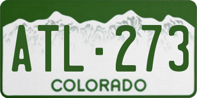 CO license plate ATL273