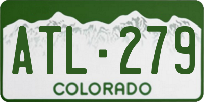 CO license plate ATL279