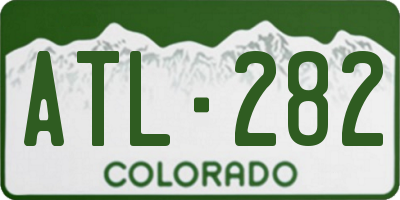 CO license plate ATL282