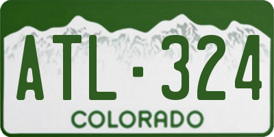 CO license plate ATL324