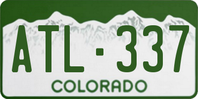 CO license plate ATL337