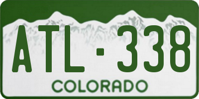 CO license plate ATL338