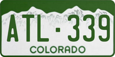 CO license plate ATL339