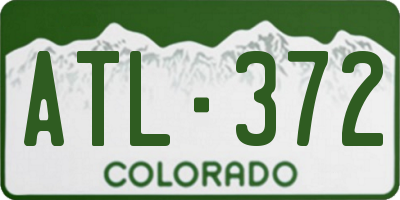 CO license plate ATL372