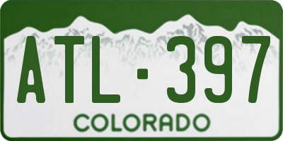 CO license plate ATL397