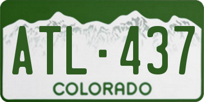 CO license plate ATL437