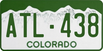 CO license plate ATL438