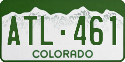 CO license plate ATL461