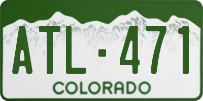 CO license plate ATL471