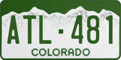 CO license plate ATL481