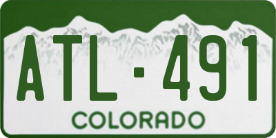 CO license plate ATL491
