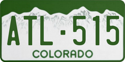 CO license plate ATL515