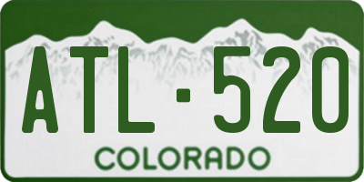 CO license plate ATL520