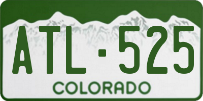 CO license plate ATL525