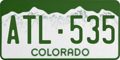 CO license plate ATL535