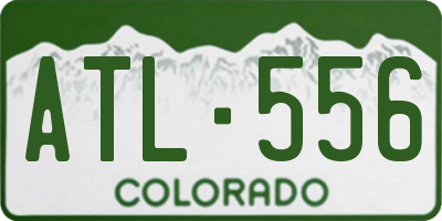 CO license plate ATL556