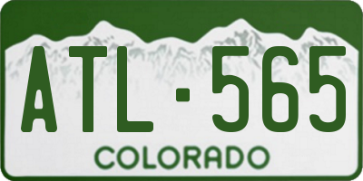 CO license plate ATL565