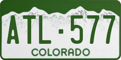 CO license plate ATL577