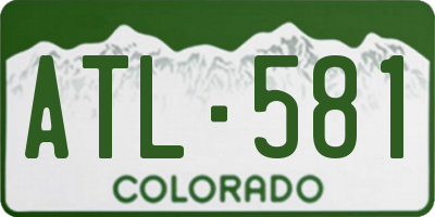 CO license plate ATL581