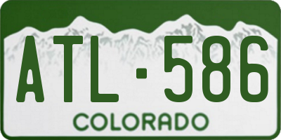 CO license plate ATL586