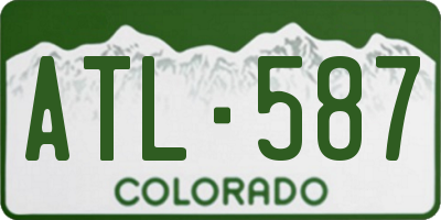 CO license plate ATL587