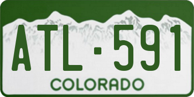 CO license plate ATL591