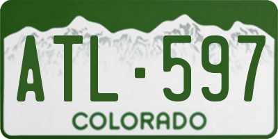 CO license plate ATL597